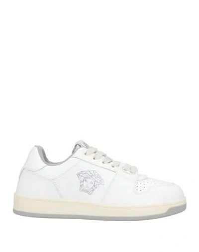 Versace Woman Sneakers White Size 8 Leather