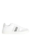 VERSACE VERSACE WOMAN SNEAKERS WHITE SIZE 8 LEATHER