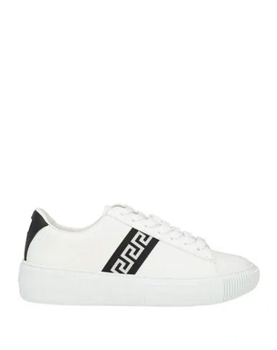 Versace Woman Sneakers White Size 9 Leather