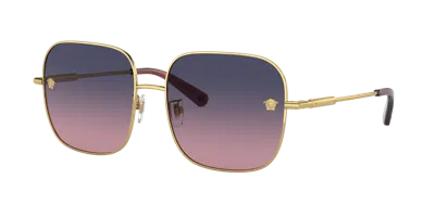 Versace Woman Sunglass Ve2246d In Pink Gradient Blue