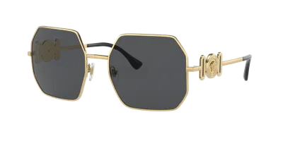 Versace Woman Sunglass Ve2248 In Dark Grey