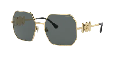 Versace Woman Sunglasses Ve2248 In Polar Dark Grey
