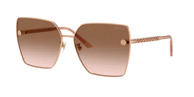 Versace Woman Sunglass Ve2270d In Brown