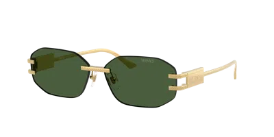 Versace Woman Sunglass Ve2274 In Green