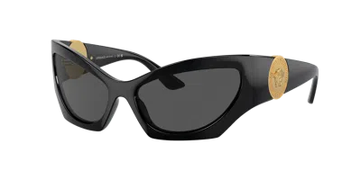 Versace Woman Sunglasses Ve4450 In Dark Grey