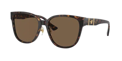 Versace Woman Sunglass Ve4460d In Brown