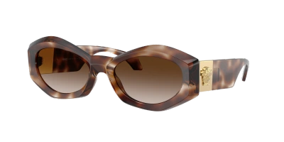 Versace Woman Sunglasses Ve4466u In Brown Gradient