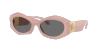 Versace Grey Irregular Ladies Sunglasses Ve4466u 546387 54 In Grey