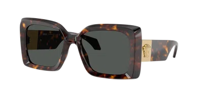 Versace Woman Sunglass Ve4467u In Brown