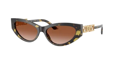 Versace Woman Sunglass Ve4470b In Brown