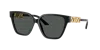 Versace Embellished Medusa Butterfly Sunglasses In Dark Grey