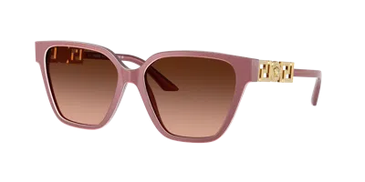 Versace Pink Gradient Grey Butterfly Ladies Sunglasses Ve4471b 54755m 56 In Red