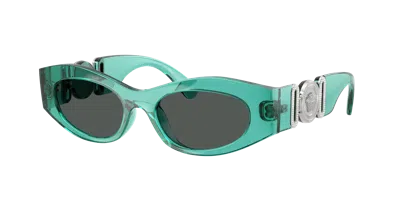 Versace Woman Sunglass Ve4480u In Green