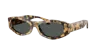 Versace 52mm Oval Sunglasses In Dark Grey