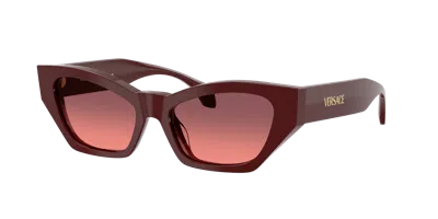 Versace Frau Sunglass Ve4488u In Solid Red