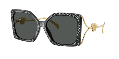 Versace Woman Sunglass Ve4502u In Gray