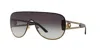 Versace Aviator Sunglasses In Light Grey Gradient Dark Blue