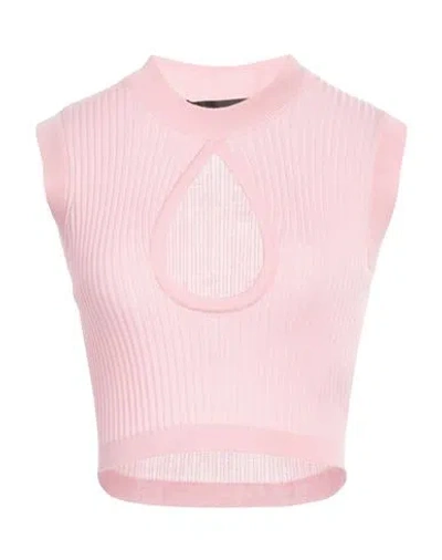 Versace Woman Sweater Pink Size 6 Wool