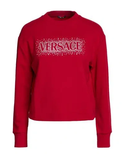 Versace Woman Sweatshirt Red Size 4 Cotton