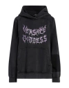 VERSACE VERSACE WOMAN SWEATSHIRT STEEL GREY SIZE 6 COTTON