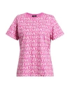 Versace Woman T-shirt Pink Size 12 Cotton