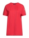 Versace Woman T-shirt Red Size L Polyamide, Elastane In Red