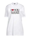 Versace T Shirt With Logo In White