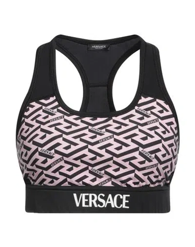 Versace Woman Top Pink Size 2 Polyamide, Elastane