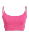 Versace Medusa Motif Knitted Top In Pink