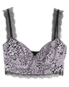 Versace Woman Top Lilac Size 4 Silk, Viscose, Polyamide, Elastane In Purple