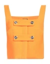 Versace Woman Top Orange Size 6 Polyester In Black