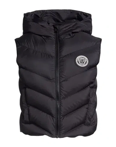 Versace Woman Vest Black Size 12 Polyester