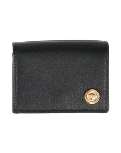 Versace Woman Wallet Black Size - Calfskin