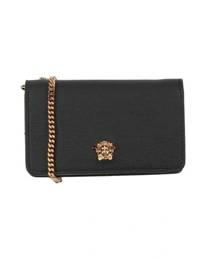 Versace Woman Wallet Black Size - Calfskin