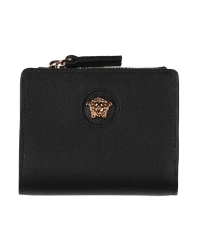 Versace Man Wallet Black Size - Soft Leather