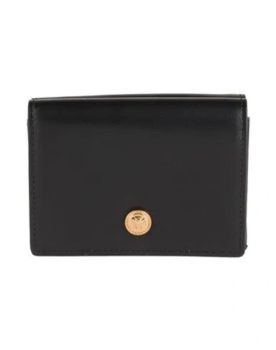 Versace Woman Wallet Black Size - Calfskin