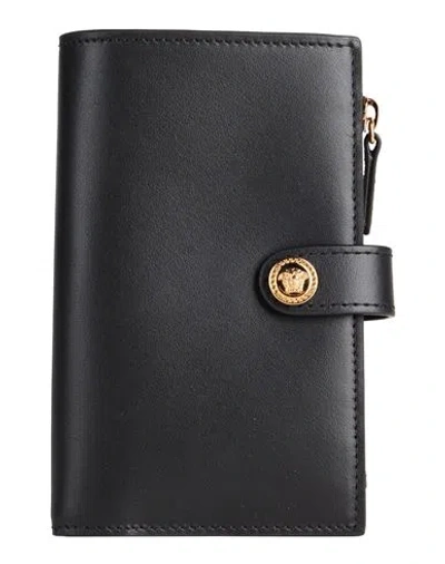 Versace Woman Wallet Black Size - Leather