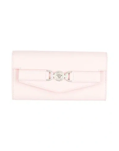 Versace Woman Wallet Light Pink Size - Leather