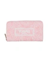 Versace Woman Wallet Light Pink Size - Textile Fibers
