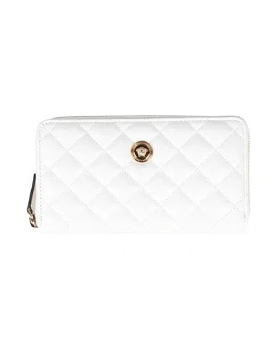 Versace Woman Wallet White Size - Leather