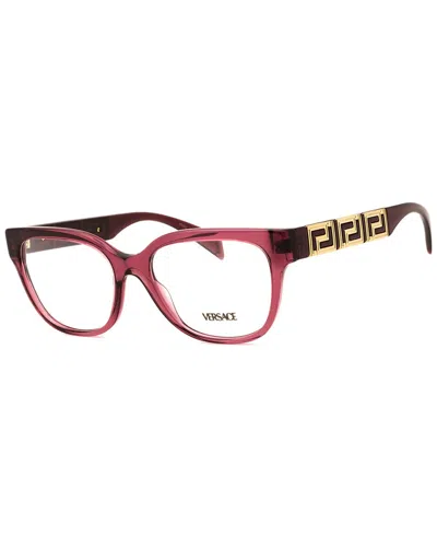 Versace Women's 0ve3338 54mm Optical Frames In Burgundy