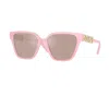 Versace 56mm Butterfly Sunglasses In Multi