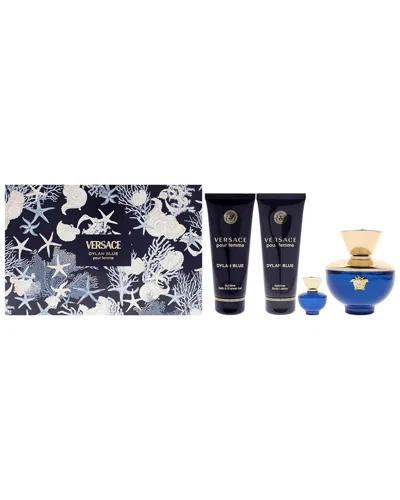 Versace Women's 3.4oz Dylan Blue 4pc Set In Multi