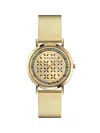 Versace Women's Swiss New Generation Gold Ion Plated Stainless Steel Mesh Bracelet Watch 36mm In Gold