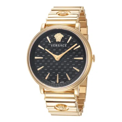 Versace Women's 38mm Gold Tone Quartz Watch Ve8104722