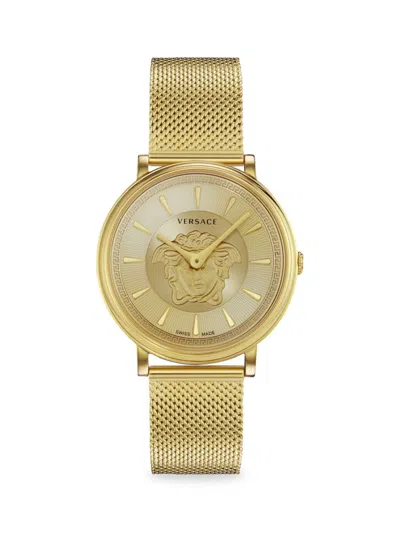 Versace Women's 38mm Stainless Steel Bracelet Watch In Gold