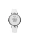VERSACE WOMEN'S 39MM STAINLESS STEEL & CROC EMBOSSED LEATHER STRAP WATCH
