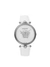 Versace Women's 39mm Stainless Steel & Croc Embossed Leather Strap Watch In Sapphire