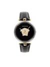 VERSACE WOMEN'S 39MM TWO TONE IP STAINLESS STEEL & CROC EMBOSSED LEATHER STRAP WATCH
