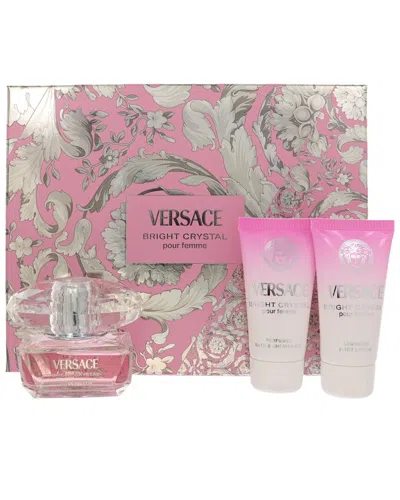 Versace Women's 3oz Bright Crystal Edt Set
